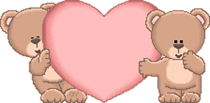Gif animé je t'aime oursons